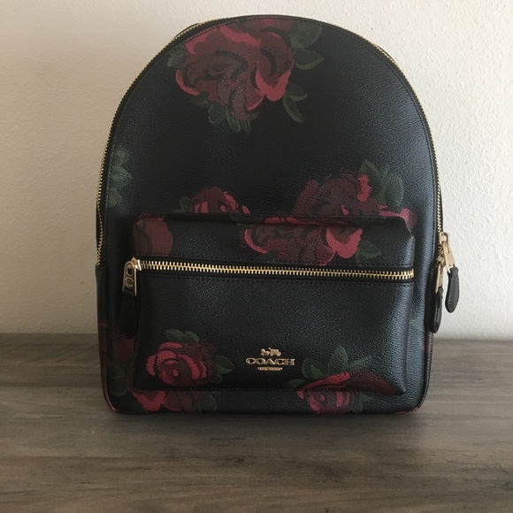 coach rose backpack